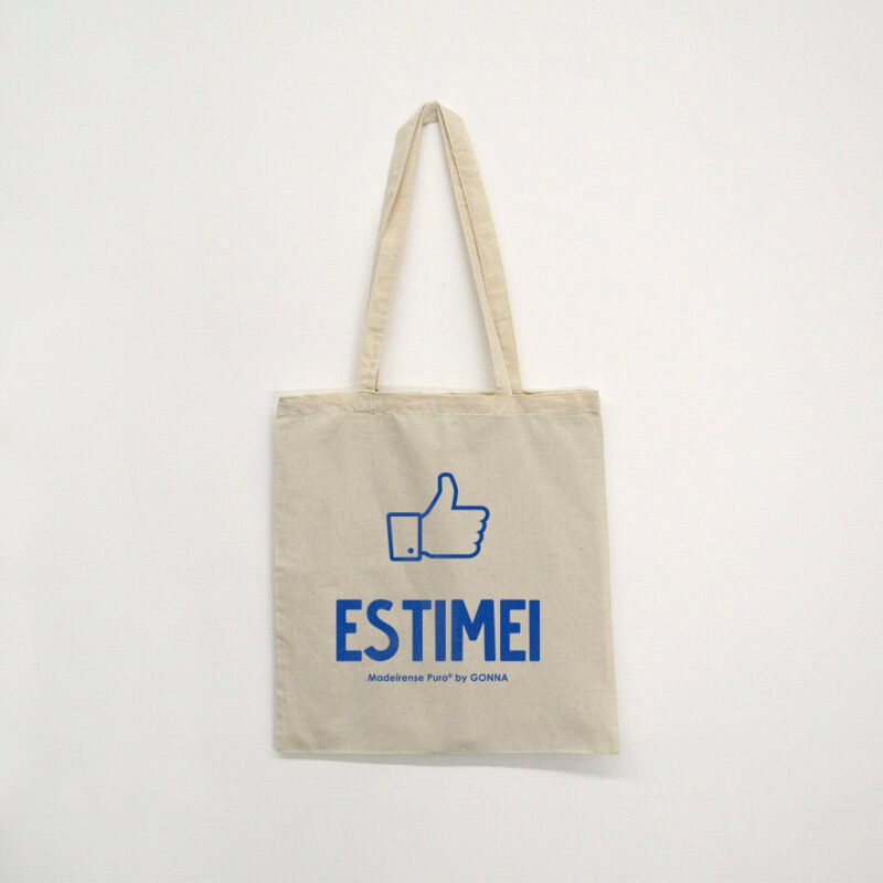 saco de pano - "Like em madeirense - Estimei"