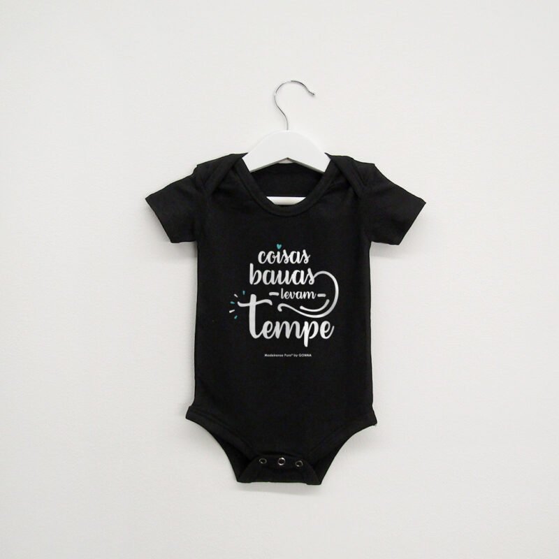 Bodie bebé “Coisas bauas levam tempe!”