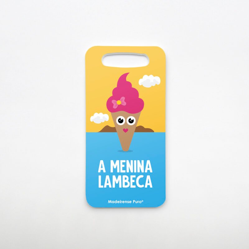Etiqueta de identificação “A Menina Lambeca”