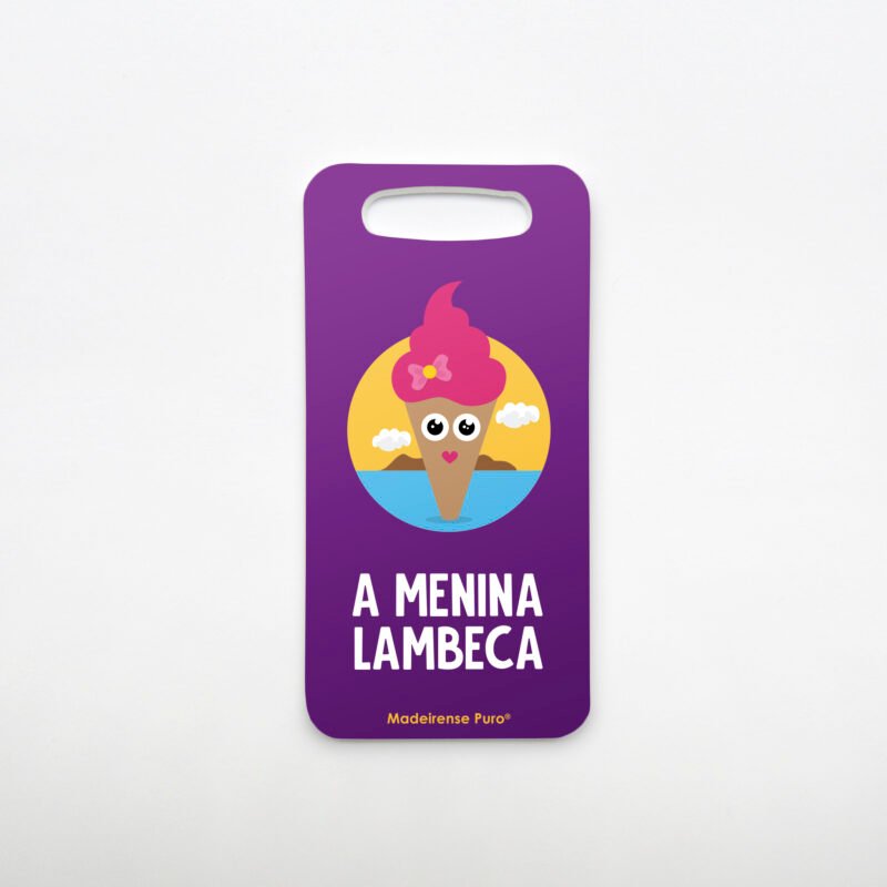 Etiqueta de identificação “A Menina Lambeca”