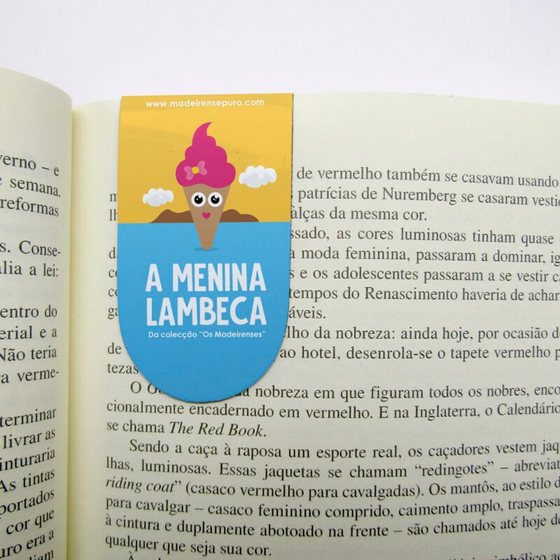 marcador de livro magnético – “A Menina Lambeca”