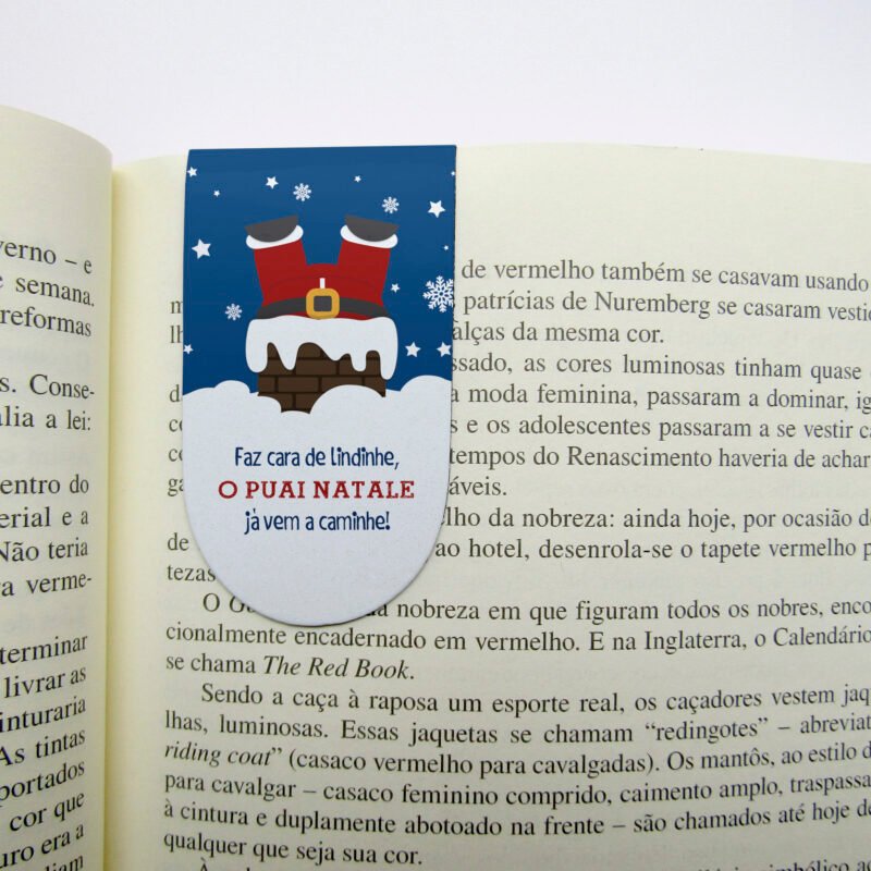marcador de livro magnético – “Puai Natale a caminhe”