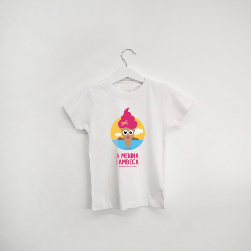 t-shirt criança “A Menina Lambeca”