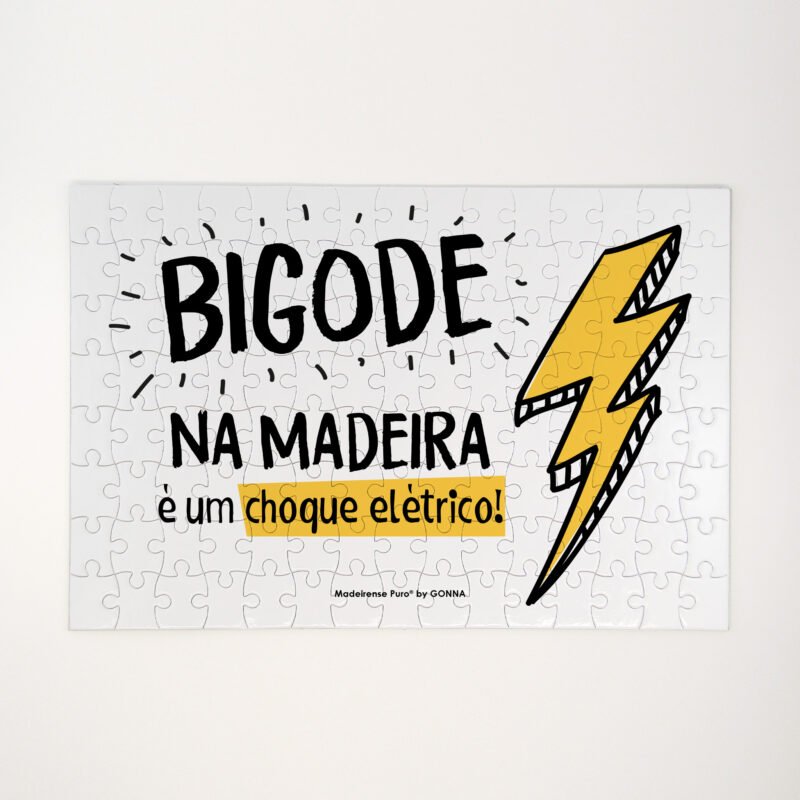 Puzzle 120pc - “Bigode na Madeira é…”