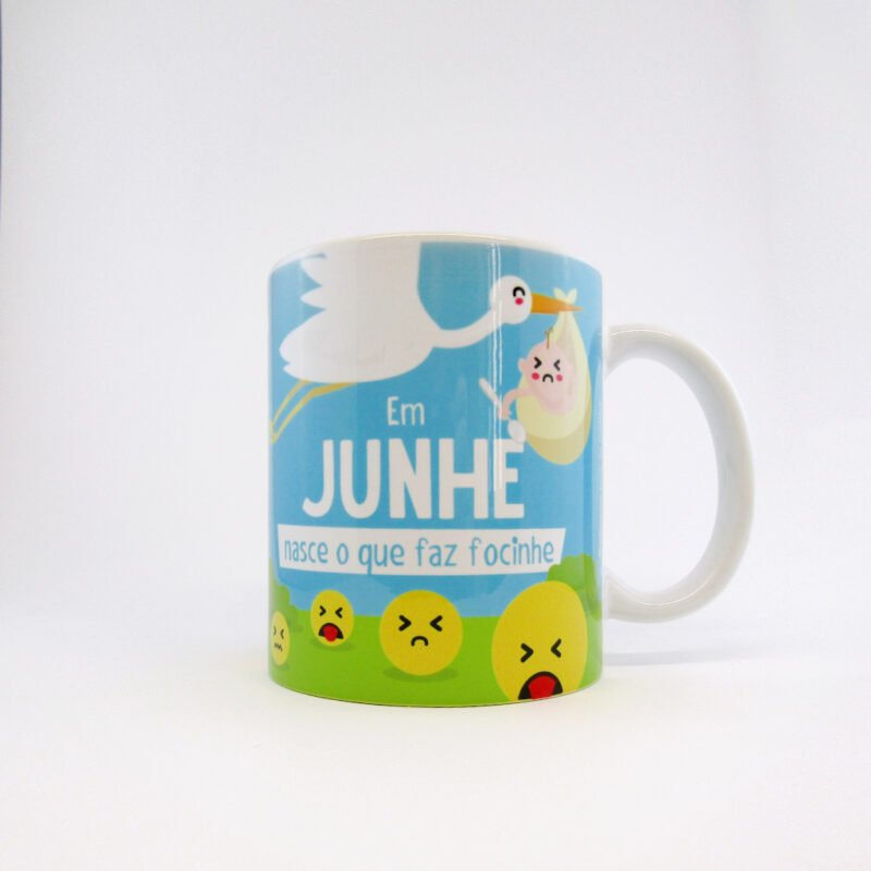 caneca - "Em Junhe nasce o ..."