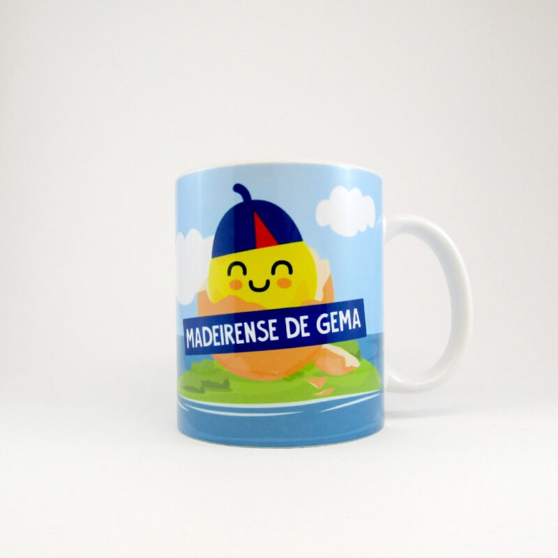 caneca - "Madeirense de gema"