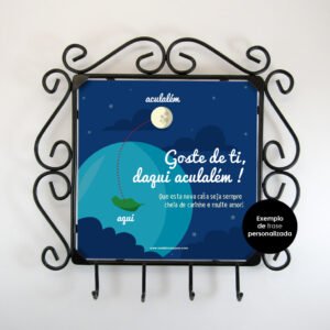 Chaveiro de parede “Mãezeinha, és muite linda!”