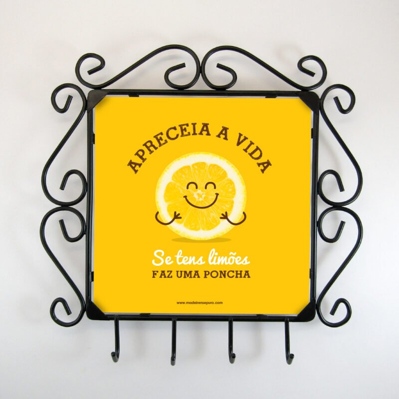 Chaveiro de parede “Apreceia a vida!”