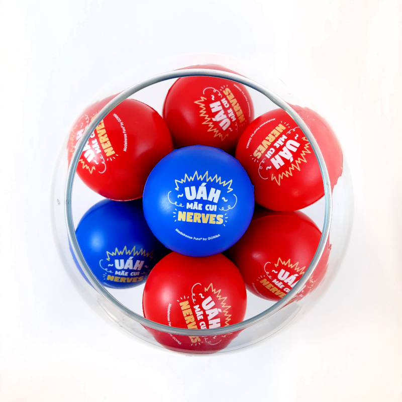 Bola anti-stress "Uáh mãe cui nerves!"