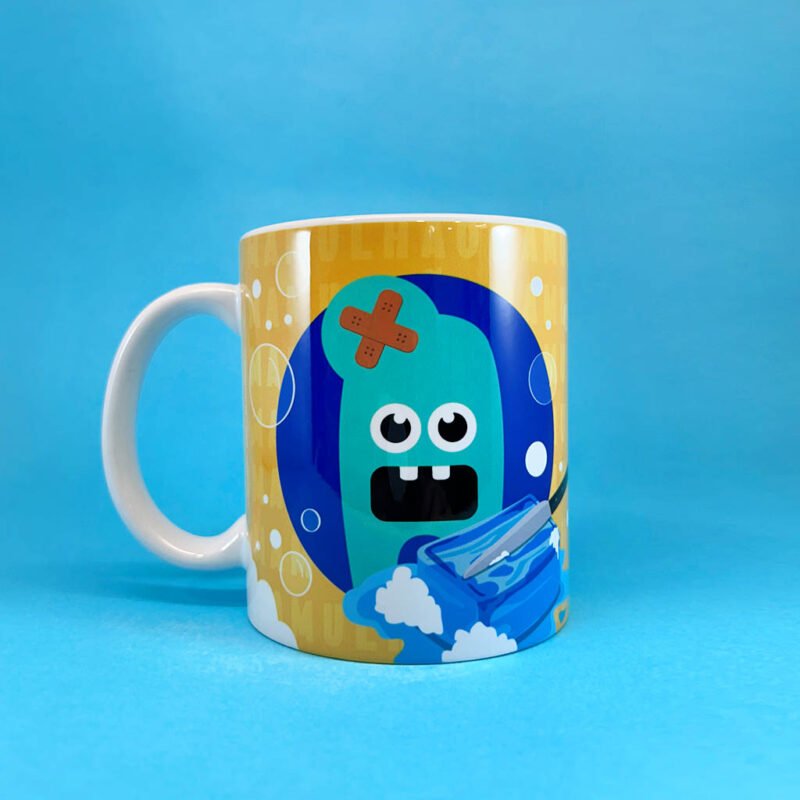 caneca - “Para um mamulhão, faca e sabão!”